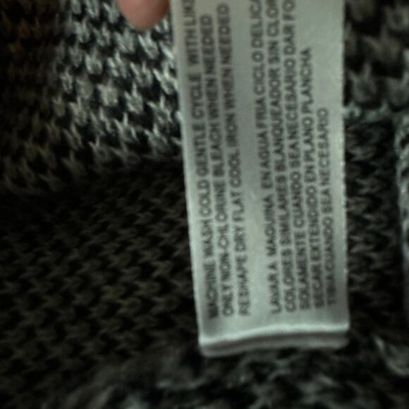 By Design Plaid Shacket Cardigan Sweater XXL Black Gray Oversize Relax Fit Ava - Picture 5 of 6